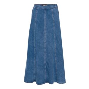 Puk A-skirt long dess.1166 color 13 blue denim